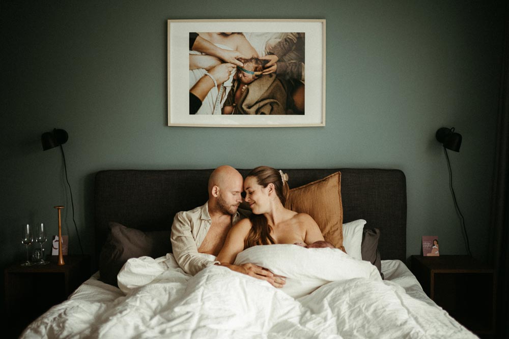 New parents in the Green Room at BB Gårda
